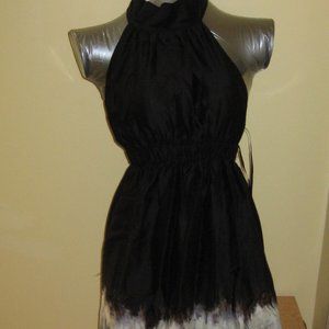 VINTAGE NWT NECESSARY OBJECTS ABSTRACT OMBRE HALTER DRESS SIZE M